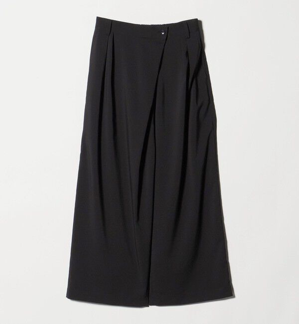 UNITED ARROWS green label relaxing「ラップ ワイド パンツ」|その他|BLACK