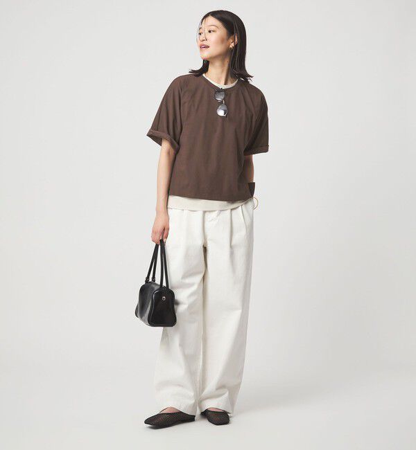 UNITED ARROWS green label relaxing「【WEB限定】＜at ease＞ドルマン カットソー 接触冷感」|Tシャツ・カットソー|