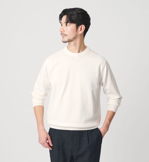 BEAUTY&YOUTH UNITED ARROWS「【WEB限定 WARDROBE SMART】KOUKIN ハイゲージ ニット クルーネック【抗菌・防臭】」|ニット・セーター|