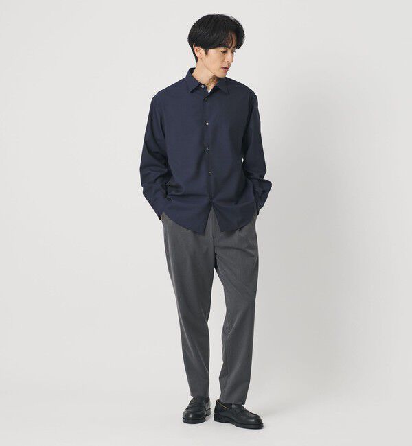 BEAUTY&YOUTH UNITED ARROWS「尾州 TW シャンブレー レギュラー シャツ GRANDE TAPERD型 ウォッシャブル MADE IN JAPAN」|シャツ・ブラウス|