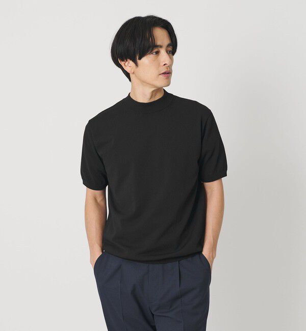 BEAUTY&YOUTH UNITED ARROWS「デオドラント ジャケットネック ニット 抗菌防臭 ウォッシャブル」|ニット・セーター|