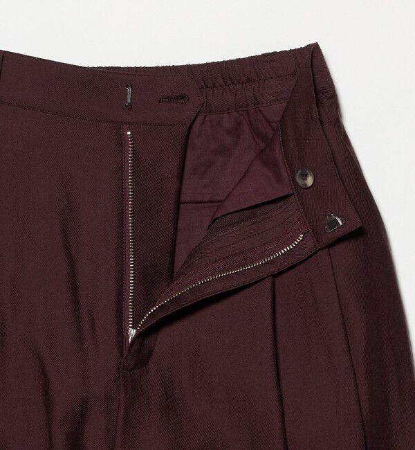 BEAUTY&YOUTH UNITED ARROWS「セルロースナイロン ツイル タック ワイドパンツ ウォッシャブル」|その他|