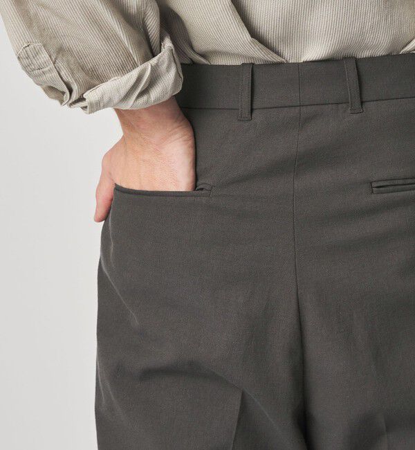 STEVEN ALAN「＜Steven Alan＞ TCL オックスフォード アウト ワンプリーツ スラックス」|スラックス|