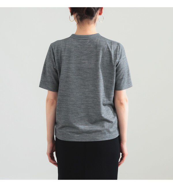 Demi-Luxe BEAMS 「【別注】スタイリスト佐藤佳菜子 &times; SLOANE / ウール混 クルーネック  Tシャツ」|Tシャツ・カットソー|