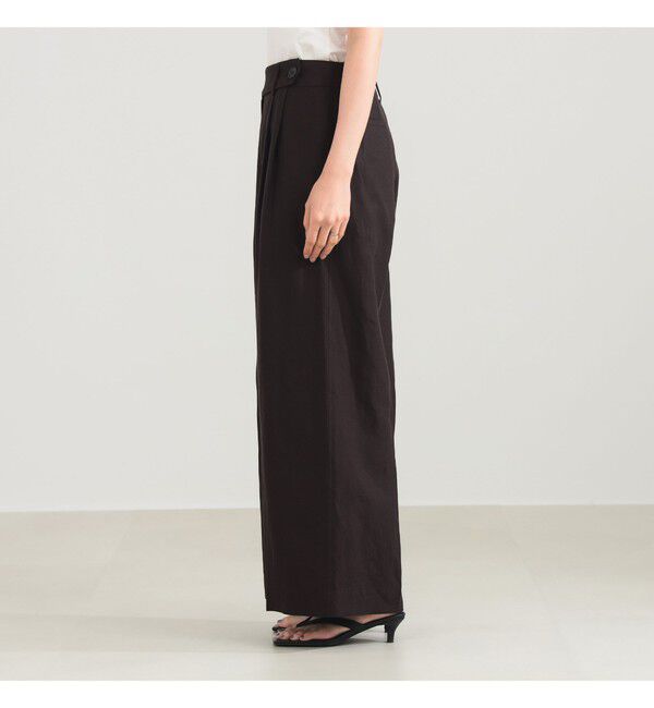 Demi-Luxe BEAMS 「シンプル リネン ワイドパンツ .M」|チノ|