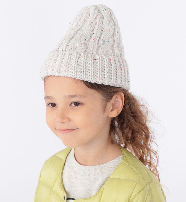 SHIPS KIDS「SHIPS KIDS:ネップ ビーニー」|ニット帽|アイボリー