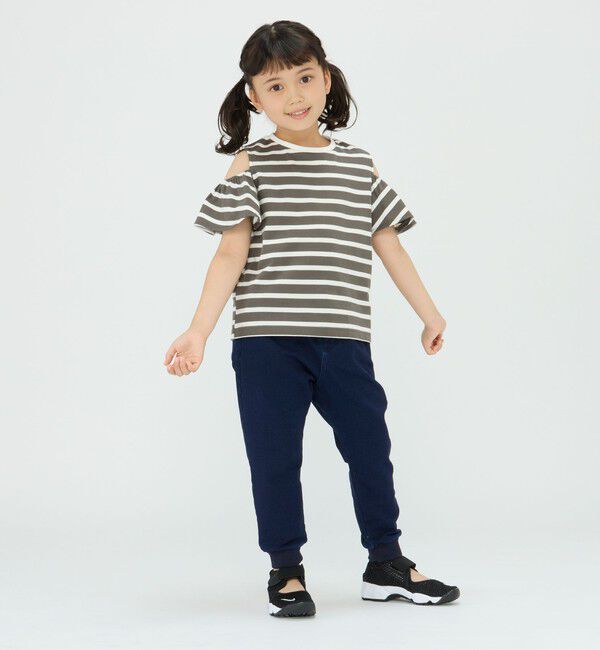 SHIPS Colors 「SHIPS Colors:〈洗濯機可能〉肩あき ボーダー TEE(100~140cm)」|Tシャツ・カットソー|