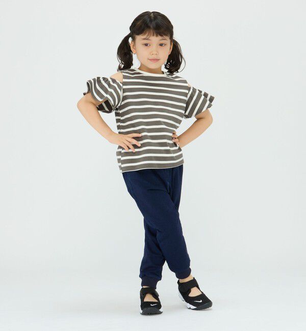 SHIPS Colors 「SHIPS Colors:〈洗濯機可能〉肩あき ボーダー TEE(100~140cm)」|Tシャツ・カットソー|