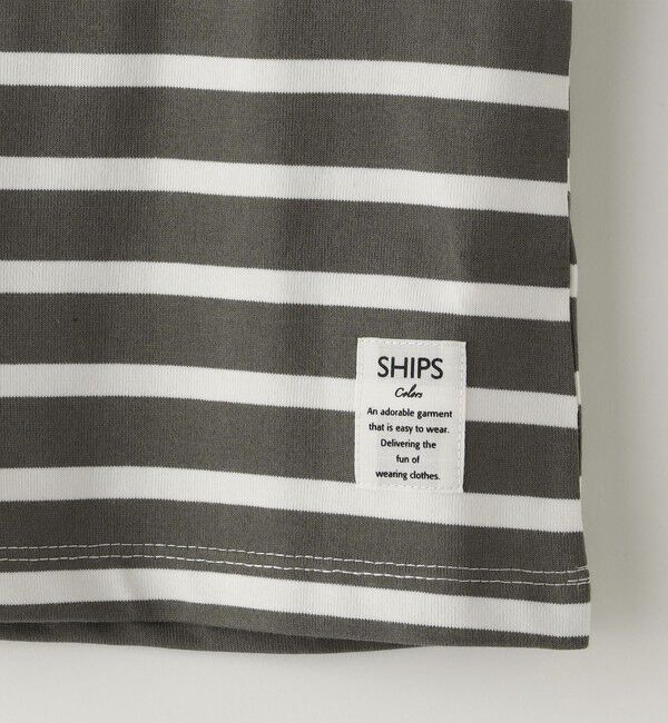 SHIPS Colors 「SHIPS Colors:〈洗濯機可能〉肩あき ボーダー TEE(100~140cm)」|Tシャツ・カットソー|