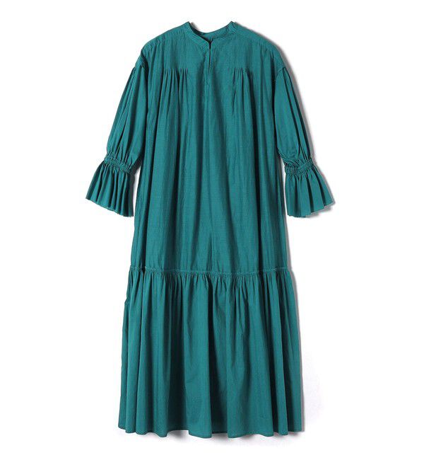 SHIPS for women「〈手洗い可能〉コットン シルク ローン ティアード ワンピース」|ワンピース|