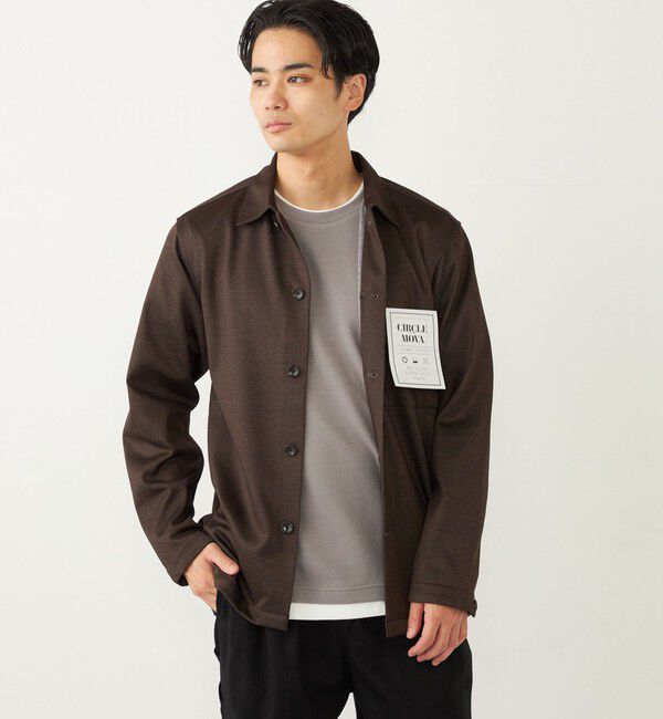 SHIPS Colors 「SHIPS Colors:〈洗濯機可能〉CIRCLE MOVA(R) プリント ボックス シャツ」|シャツ・ブラウス|ブラウン