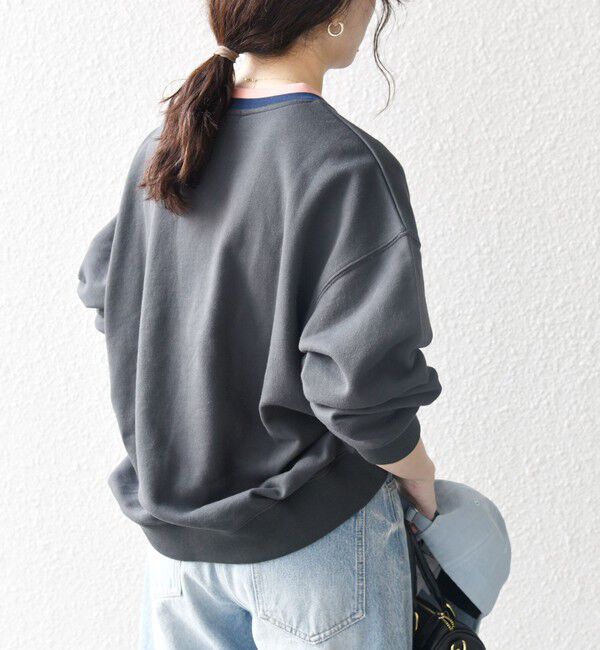 SHIPS any「SHIPS any:〈洗濯機可能〉USAコットン 裏毛 ワッペン ライン スウェット」|スウェット・ジャージ|