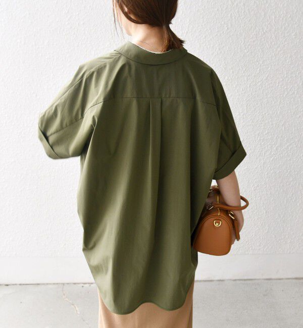 SHIPS any「SHIPS any:〈洗濯機可能〉タイプライター スリット ポケット ビッグ シャツ」|シャツ・ブラウス|