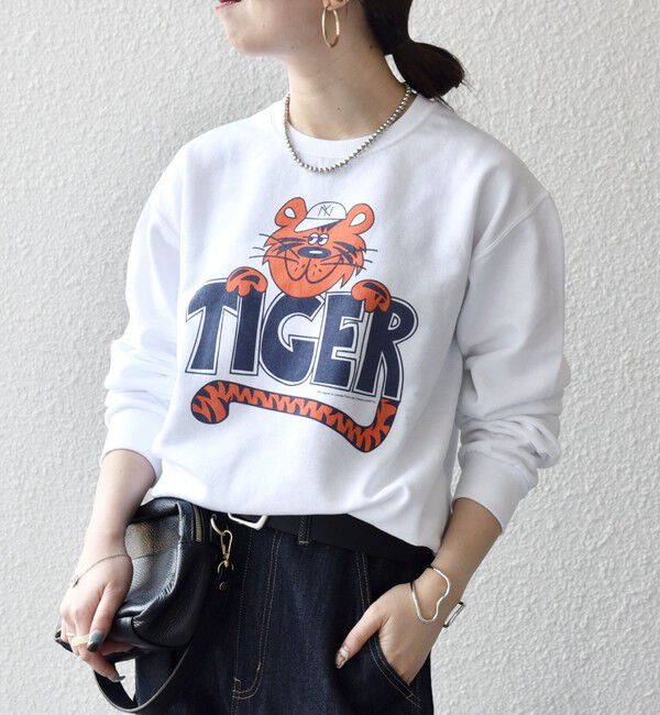 SHIPS any「The BOOK STORE:〈洗濯機可能〉タイガー プリント 裏起毛 スウェット」|スウェット・ジャージ|
