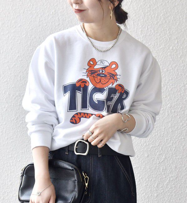 SHIPS any「The BOOK STORE:〈洗濯機可能〉タイガー プリント 裏起毛 スウェット」|スウェット・ジャージ|