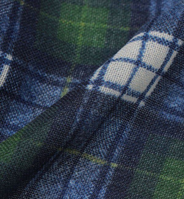 SHIPS「SHIPS: イタリア製 ウール チェック ストール」|ストール|