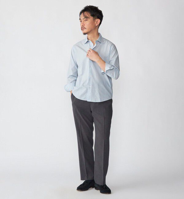 SHIPS「SHIPS: スムース テックス ワイドカラー シャツ」|シャツ・ブラウス|