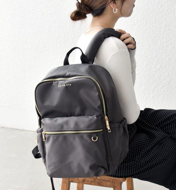 SHIPS any「SHIPS any: A4 サイド ギャザー ポケット バックパック」|リュック|