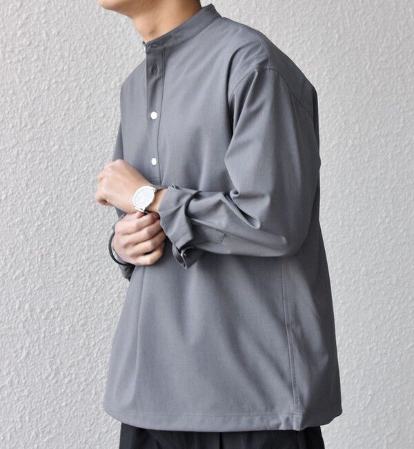 SHIPS any「SHIPS any:〈吸水速乾〉Rapidry バンドスキッパー スピンドル プルオーバー シャツ(セットアップ対応)◇」|シャツ・ブラウス|