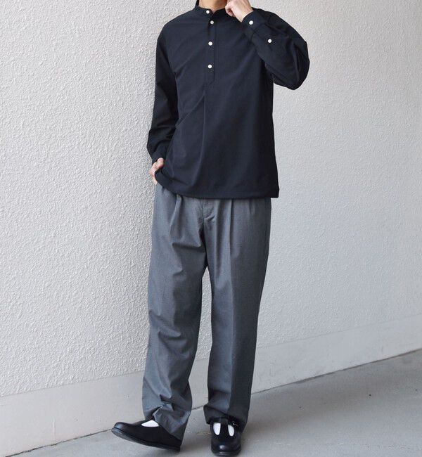 SHIPS any「SHIPS any:〈吸水速乾〉Rapidry バンドスキッパー スピンドル プルオーバー シャツ(セットアップ対応)◇」|シャツ・ブラウス|