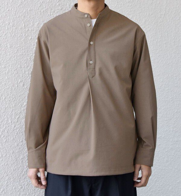 SHIPS any「SHIPS any:〈吸水速乾〉Rapidry バンドスキッパー スピンドル プルオーバー シャツ(セットアップ対応)◇」|シャツ・ブラウス|