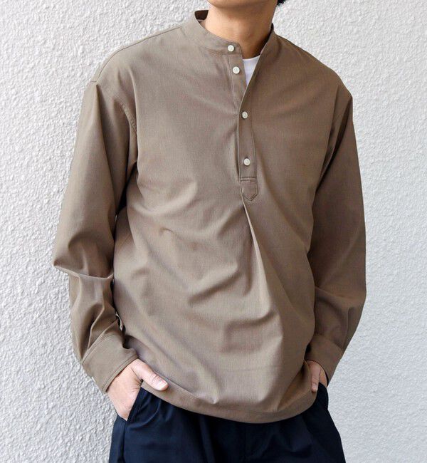 SHIPS any「SHIPS any:〈吸水速乾〉Rapidry バンドスキッパー スピンドル プルオーバー シャツ(セットアップ対応)◇」|シャツ・ブラウス|