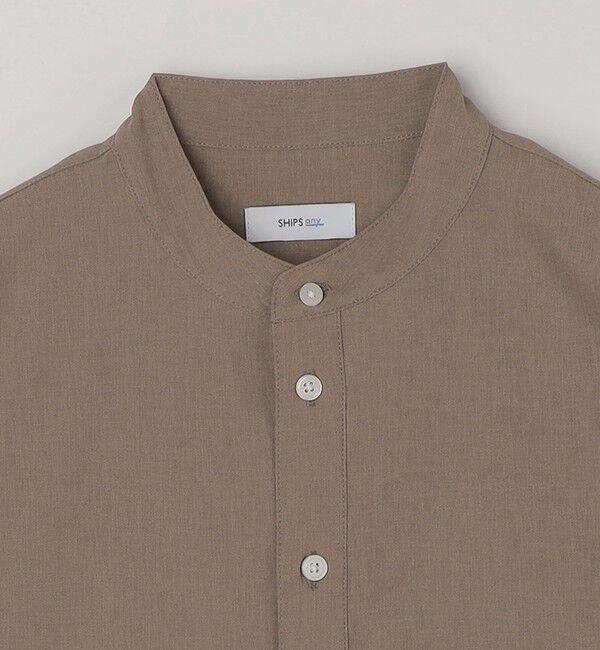 SHIPS any「SHIPS any:〈吸水速乾〉Rapidry バンドスキッパー スピンドル プルオーバー シャツ(セットアップ対応)◇」|シャツ・ブラウス|