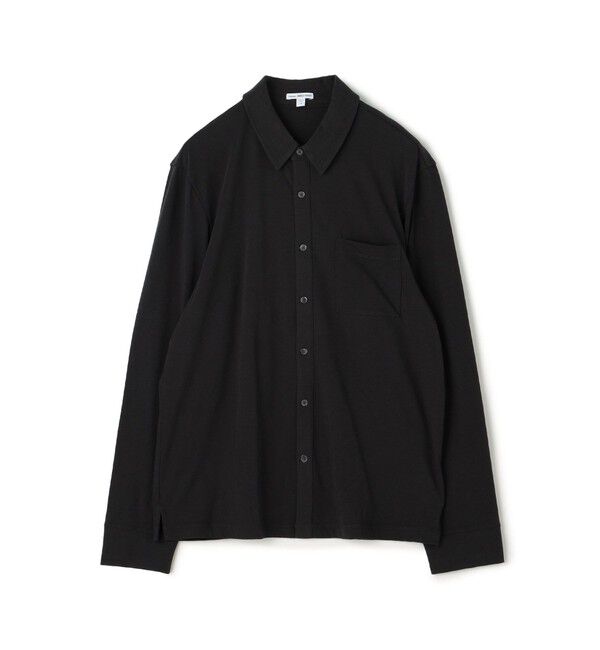 JAMES PERSE「コットンジャージー ロングスリーブシャツ MCFJ3442」|シャツ・ブラウス|18 ブラック系