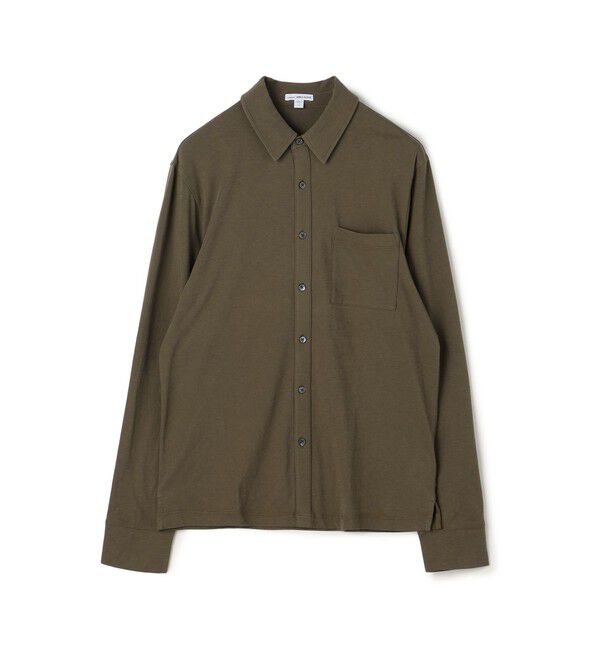 JAMES PERSE「コットンジャージー ロングスリーブシャツ MCFJ3442」|シャツ・ブラウス|49 カーキ