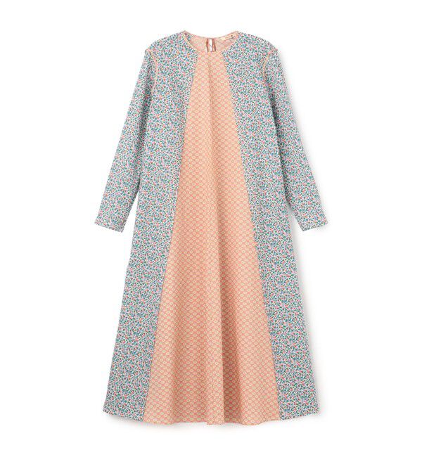 BACCA「コットンリバティプリント ロングワンピース」|ワンピース|56 カーキ系