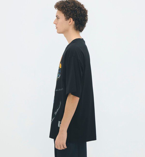 CABaN「CABaN スビンコットン FLOWERSモチーフTシャツ 」|Tシャツ・カットソー|