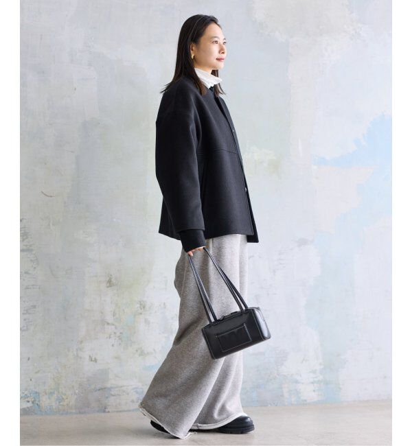 JOURNAL STANDARD「スーパー140ビーバーノーカラーショートコート」|ノーカラーコート|