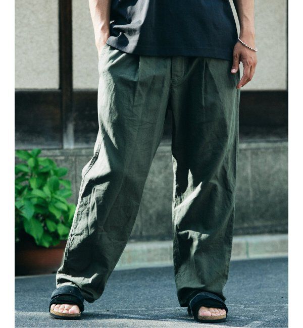 JOURNAL STANDARD relume「ヨーロピアンフラックス ガーメントダイ スクエアイージーパンツ」|その他|