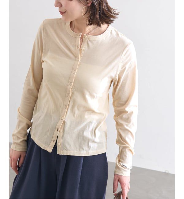 JOURNAL STANDARD「シアーコットンクルーネックカーディガン」|カーディガン|