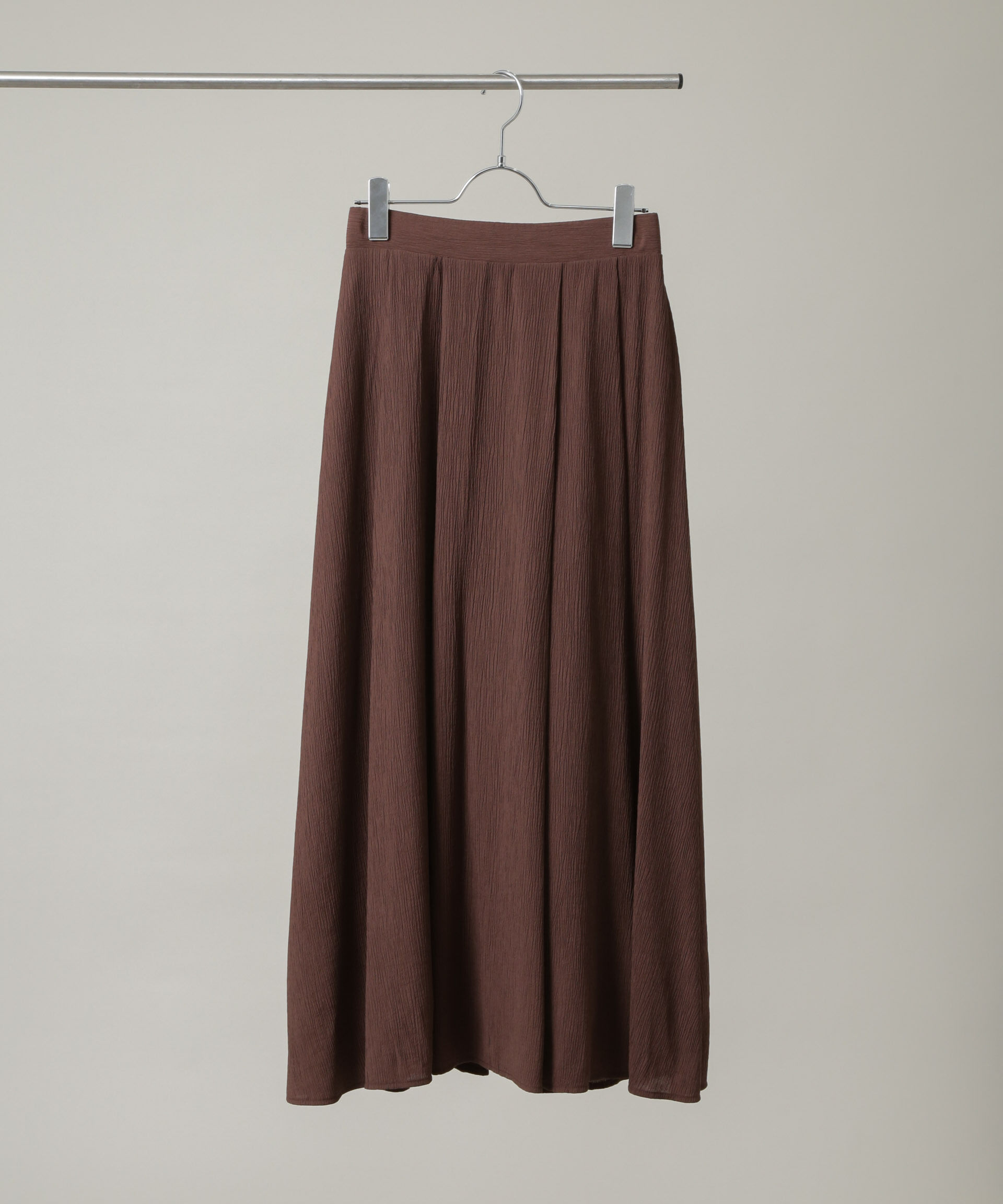 nano･universe「楊柳タックフレアスカート」|スカート|