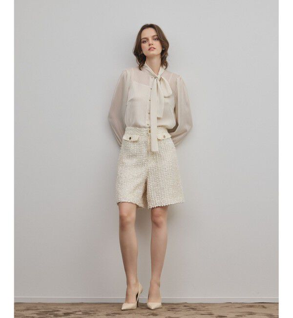 GRACE CONTINENTAL「ストライプボウブラウス」|シャツ・ブラウス|