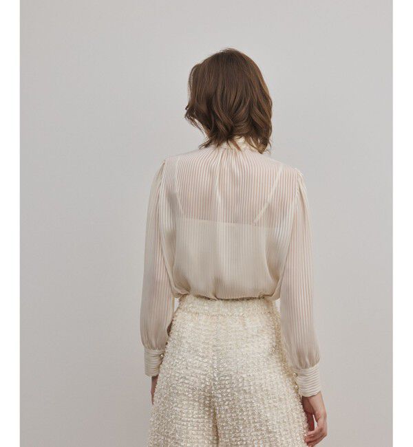 GRACE CONTINENTAL「ストライプボウブラウス」|シャツ・ブラウス|