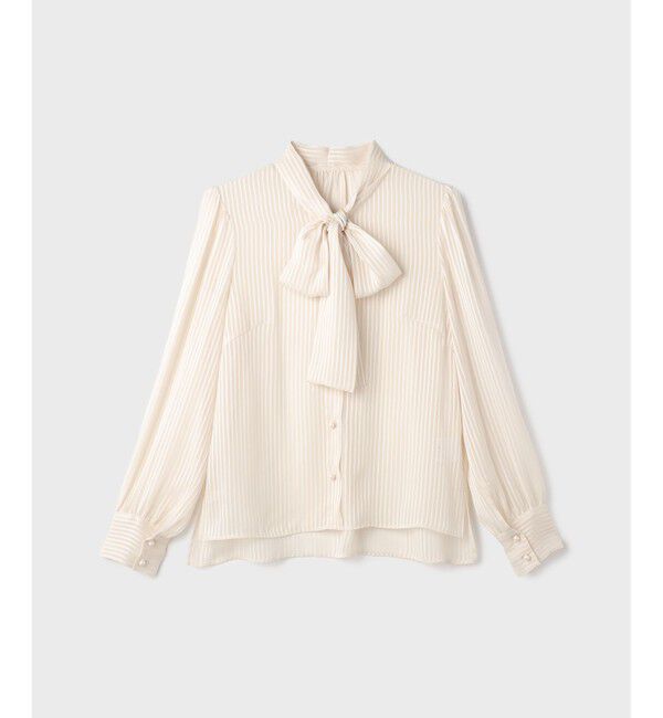 GRACE CONTINENTAL「ストライプボウブラウス」|シャツ・ブラウス|