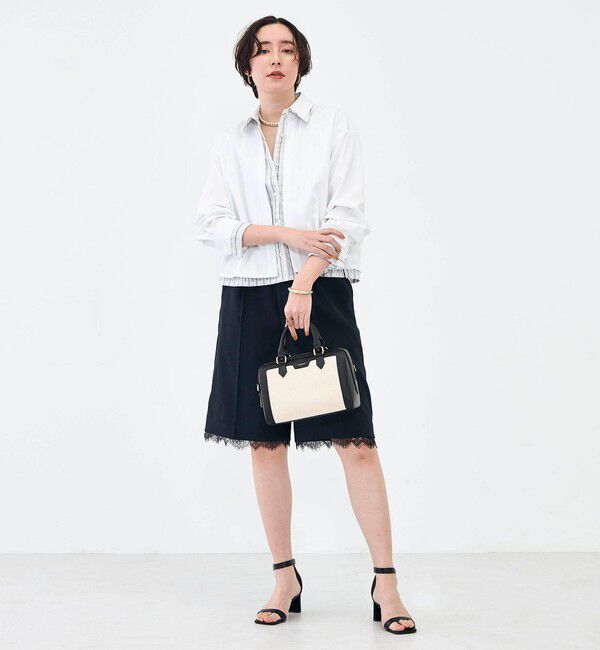 NOLLEY'S「ウォッシャブルレイヤード風ショート丈シャツ」|シャツ・ブラウス|