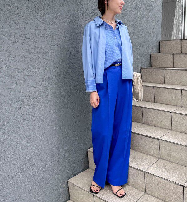 NOLLEY'S「ウォッシャブルレイヤード風ショート丈シャツ」|シャツ・ブラウス|