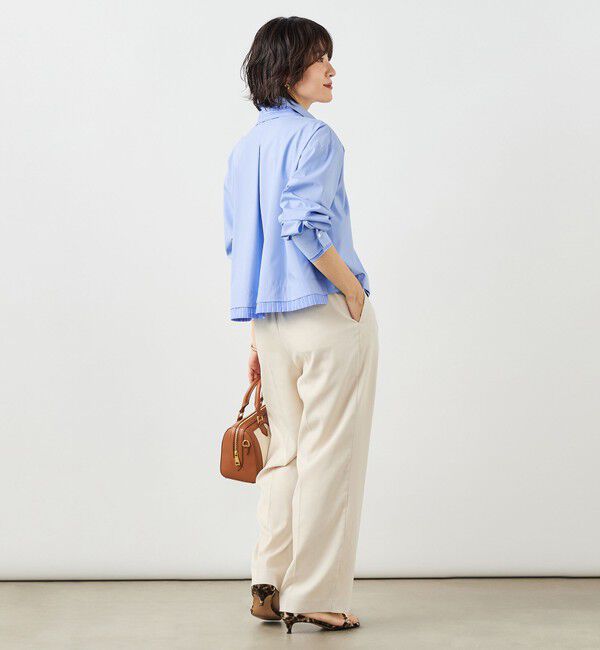 NOLLEY'S「ウォッシャブルレイヤード風ショート丈シャツ」|シャツ・ブラウス|