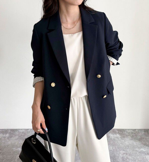 fredy emue「ダブルブレストジャケット」|テーラードジャケット|