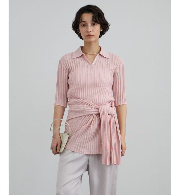 SALON adam et rope'「ワイドリブスキッパーポロシャツ」|ポロシャツ|