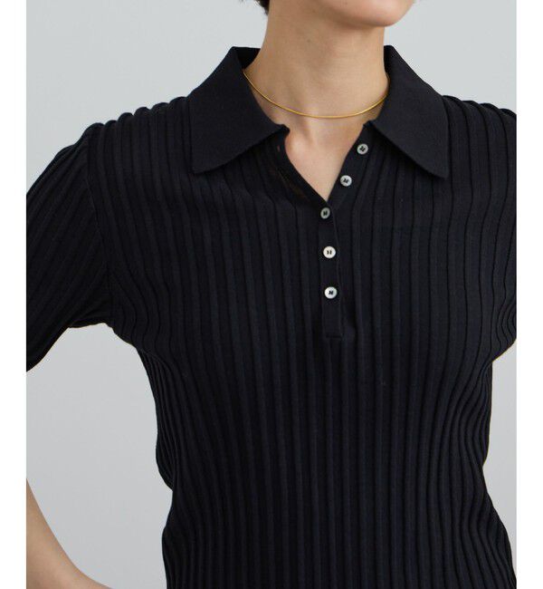 SALON adam et rope'「ワイドリブスキッパーポロシャツ」|ポロシャツ|