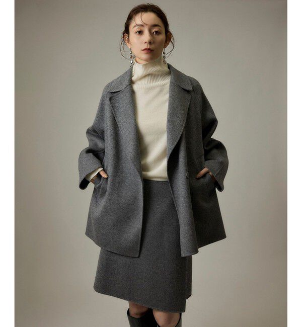 ROPE「ラムウールリバーミドルコート【Sサイズフェア対象】」|ピーコート|