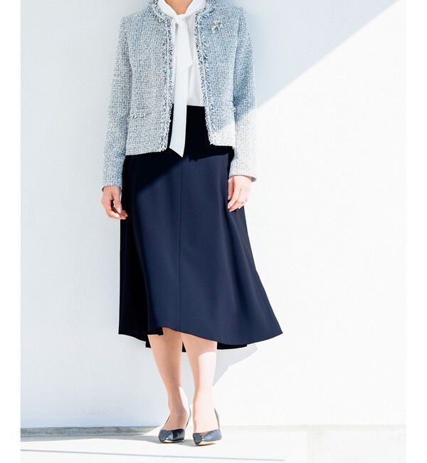 ROPE「トリアセハイウエストフレアスカート【セレモニー/通勤対応】」|スカート|コンメイン