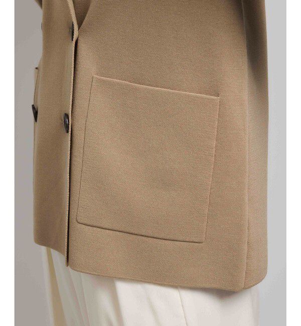 ROPE「ミラノリブ ニットダブルジャケット/イージーケア」|テーラードジャケット|