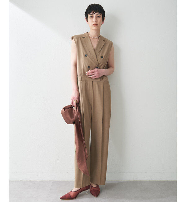  「【THE PAUSE】テーラーカラーノースリーブジャンプスーツ」|ワンピース|