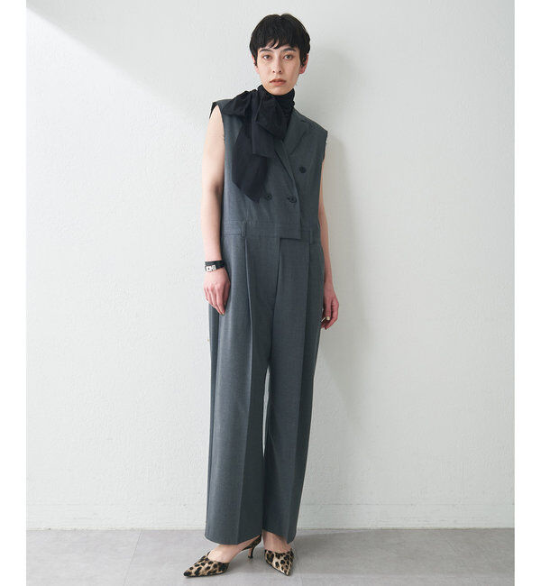  「【THE PAUSE】テーラーカラーノースリーブジャンプスーツ」|ワンピース|