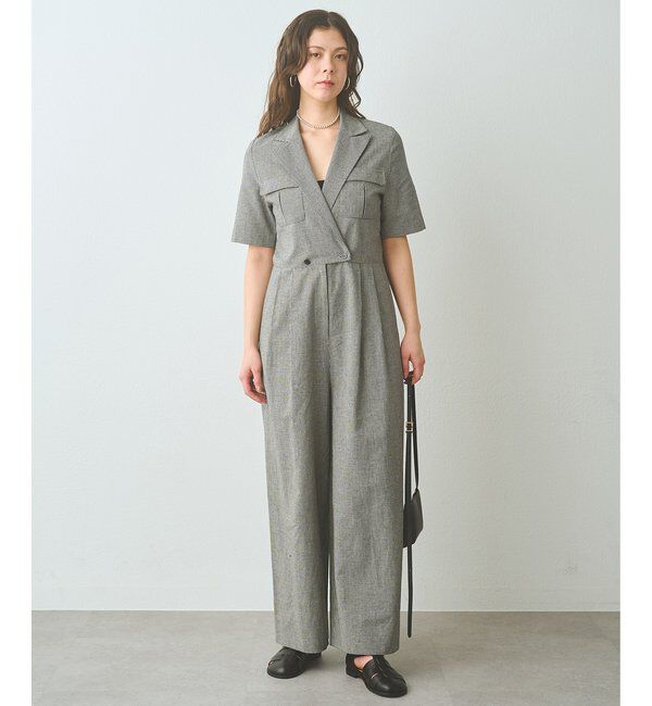  「コットンリネンオールインワン」|ワンピース|